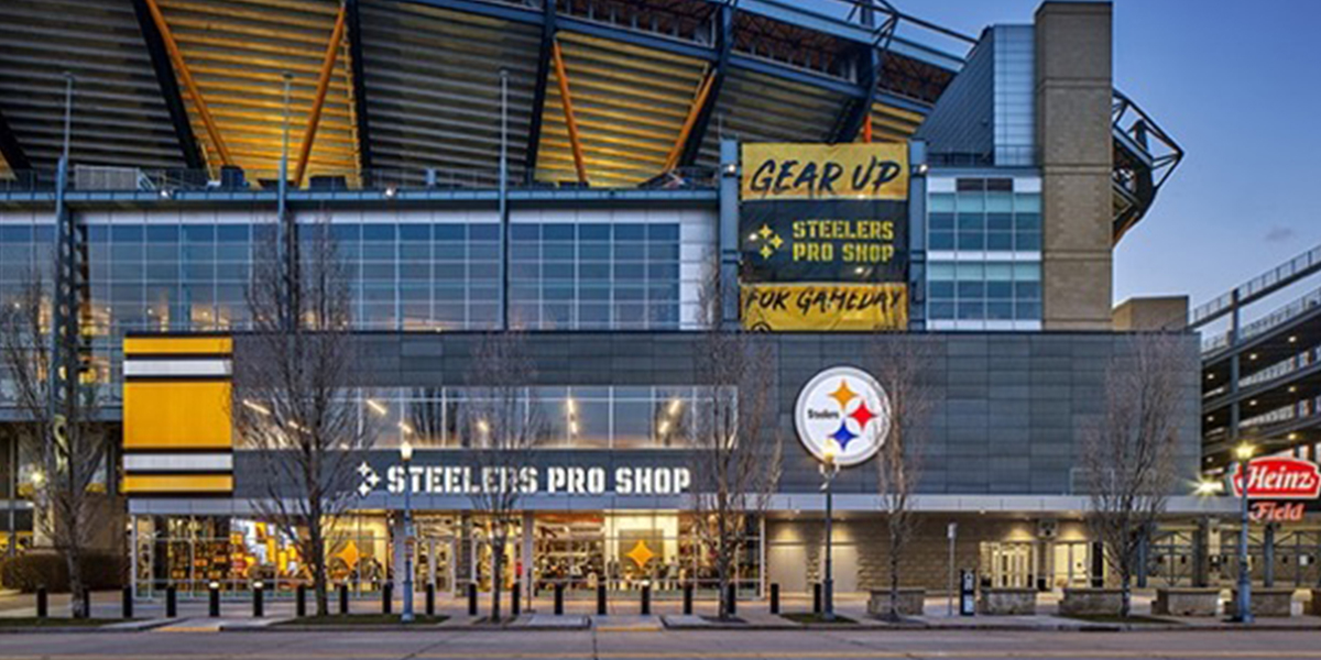 The two-story merchandise addition to FedEx Great Hall, which opened in 2020.