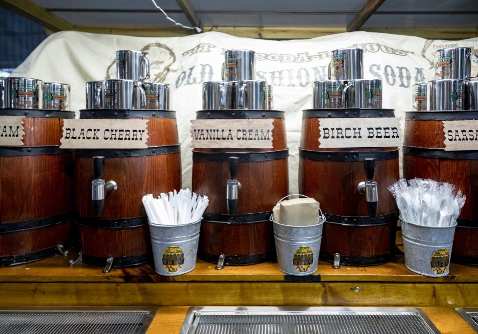 Old Fashioned Soda dispensers at Acrisure Stadium.