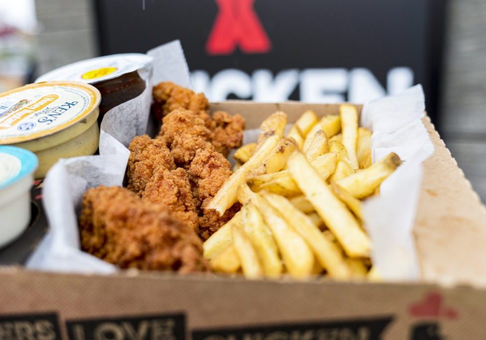 Fresh chicken tenders and fries from Tenders Love and Chicken at Acrisure Stadium